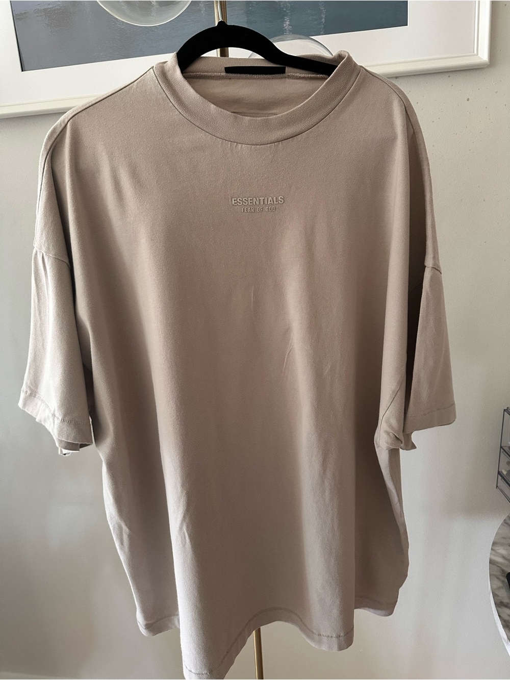 Fear of God Essentials Short Sleeve Tee in Taupe
